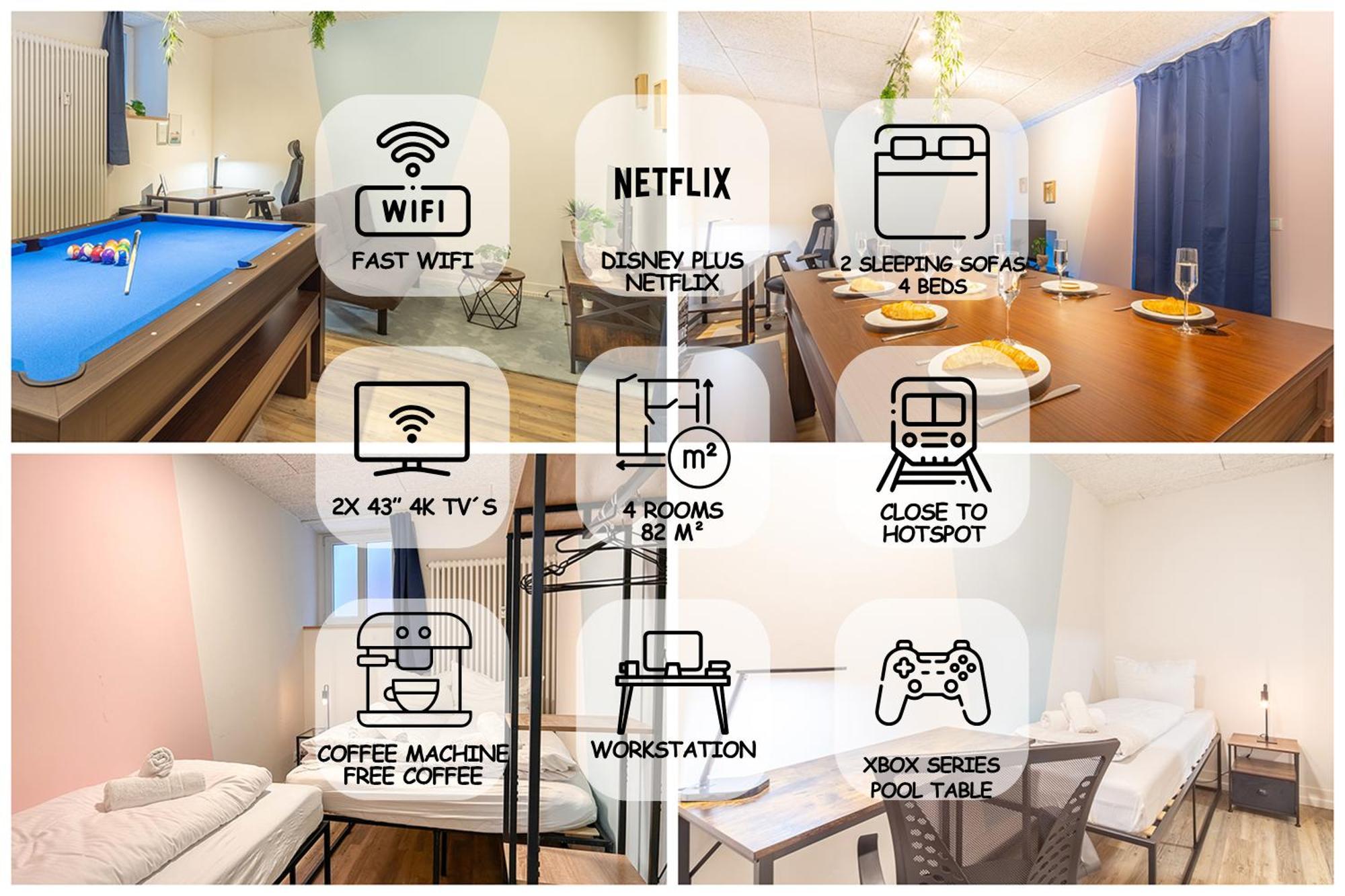 Pool Table Heaven, Workstation, 4K Tv, Netflix Διαμέρισμα Λειψία Εξωτερικό φωτογραφία